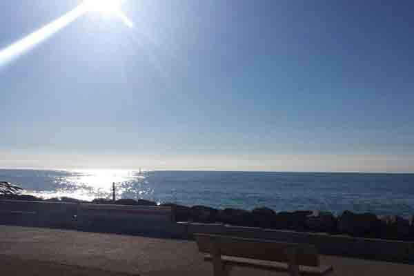 La promenade du bord de mer