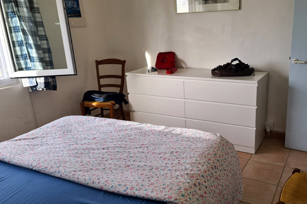 Chambre de l'appartement côté sud